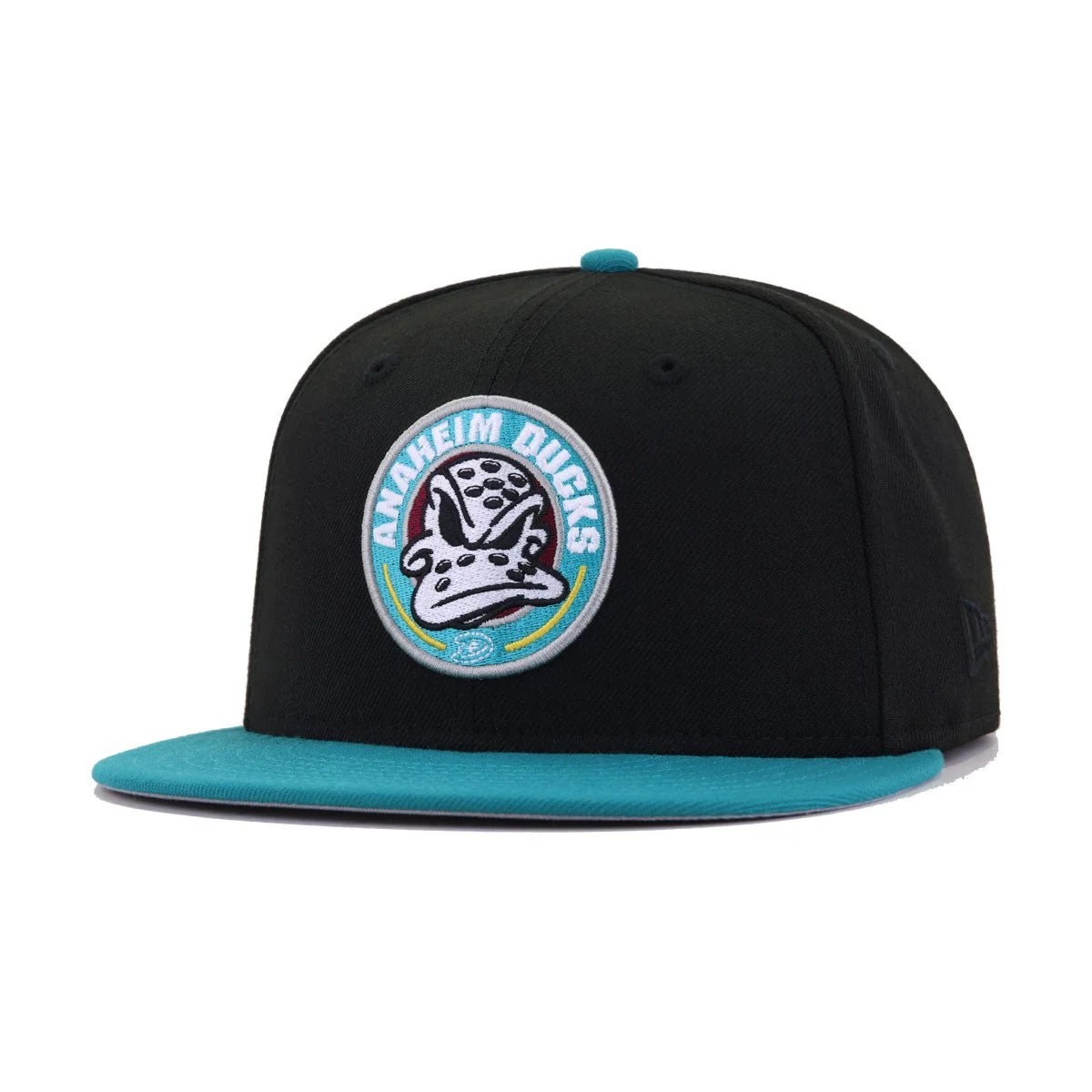 Anaheim Ducks Black Aqua 10th Anniversary New Era 59Fifty Fitted
