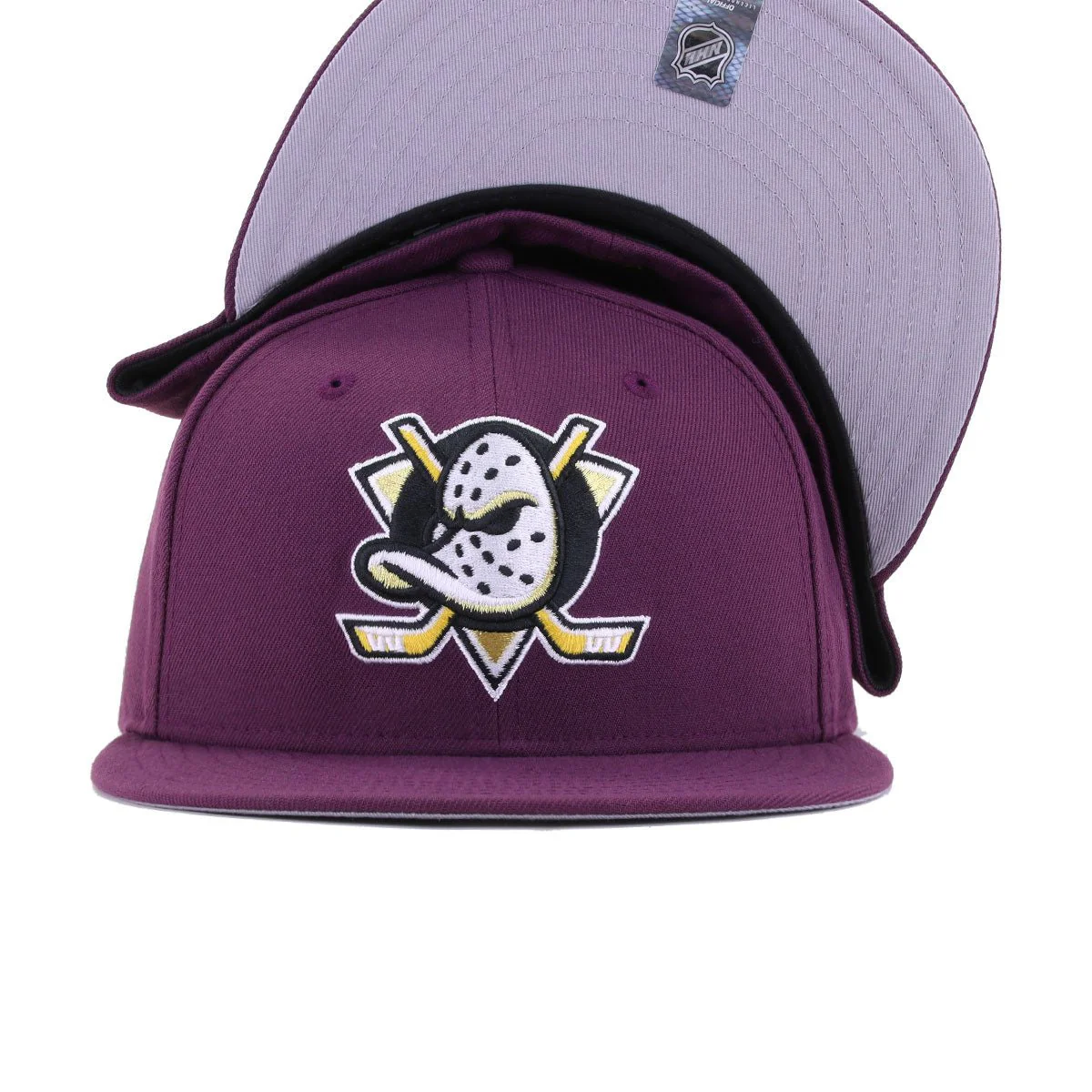 Anaheim Ducks Plum New Era 59Fifty Fitted - Image 4