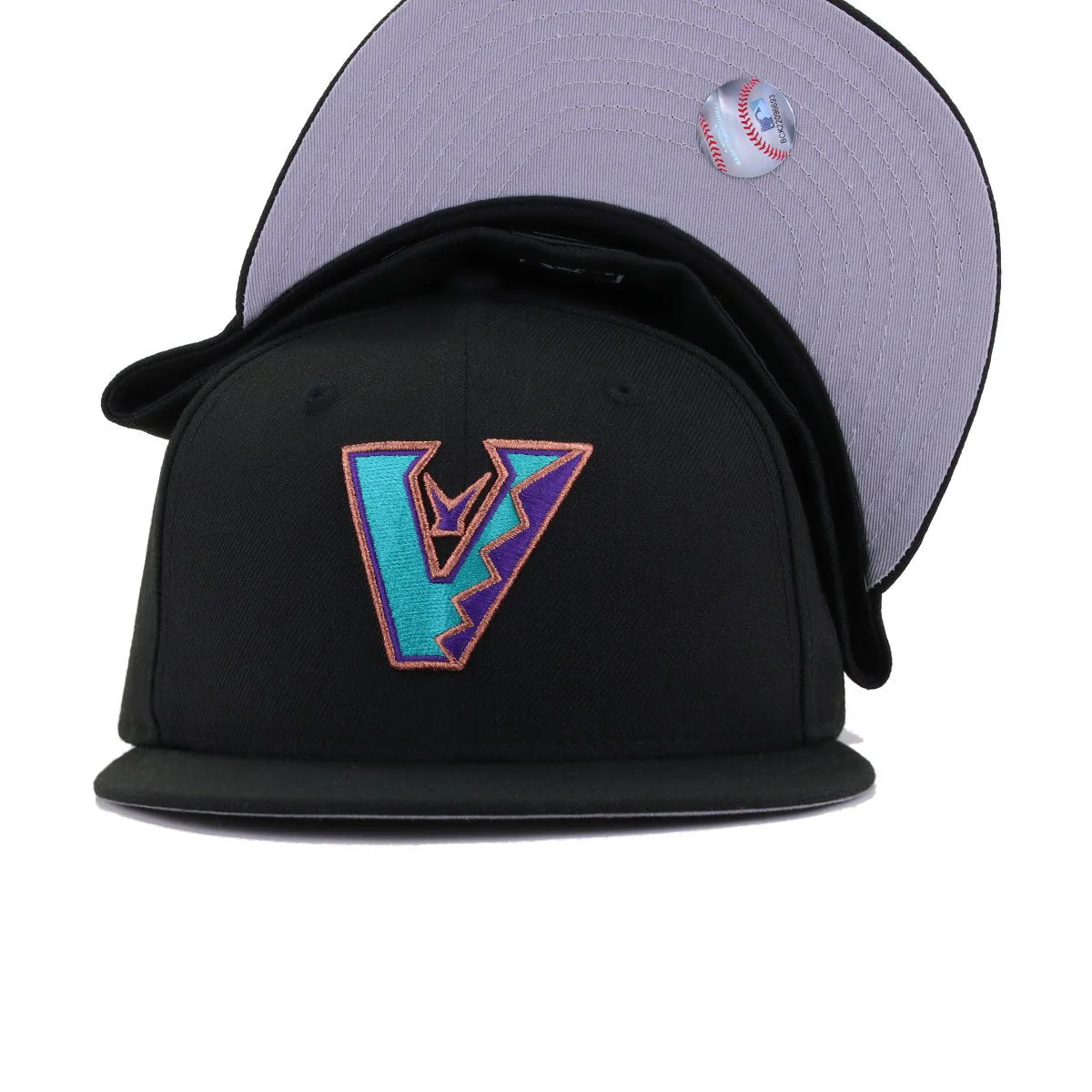 Arizona Diamondbacks Black Upside Down New Era 59Fifty Fitted - Image 4