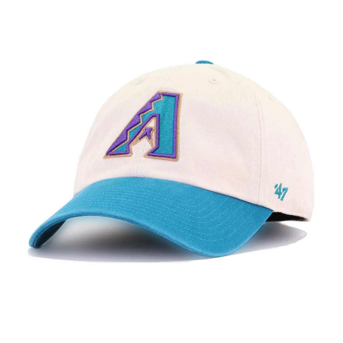 Arizona Diamondbacks Natural Teal 47 Brand Clean Up Dad Hat