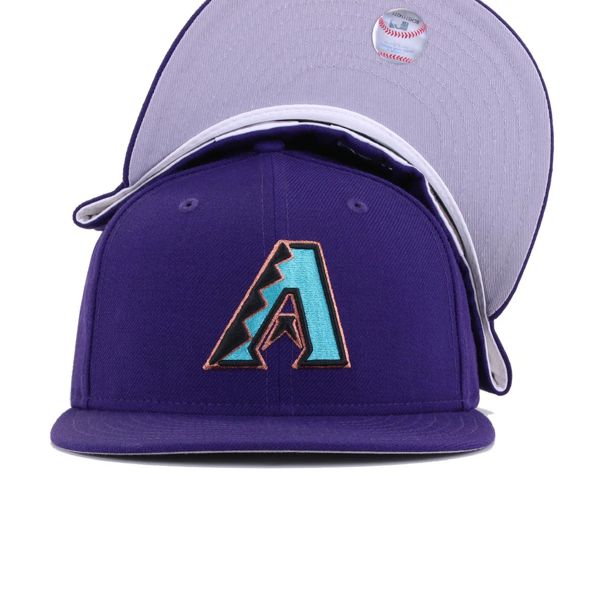 Arizona Diamondbacks Purple Cooperstown AC New Era 59Fifty Fitted - Image 4