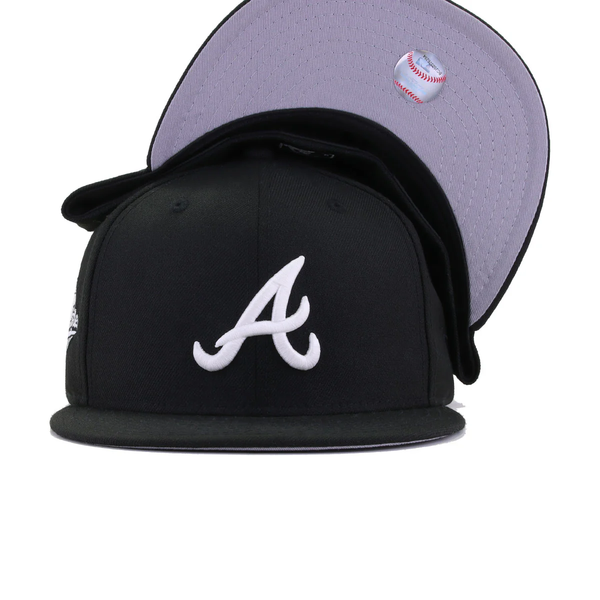 Atlanta Braves Black Glow in the Dark 1995 World Series New Era 59Fifty Fitted - Image 9