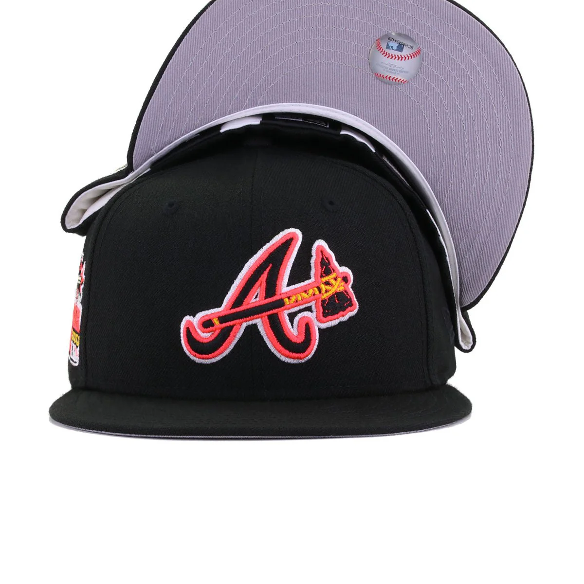 Atlanta Braves Black Sunset Orange 2000 All Star Game New Era 59Fifty Fitted - Image 5