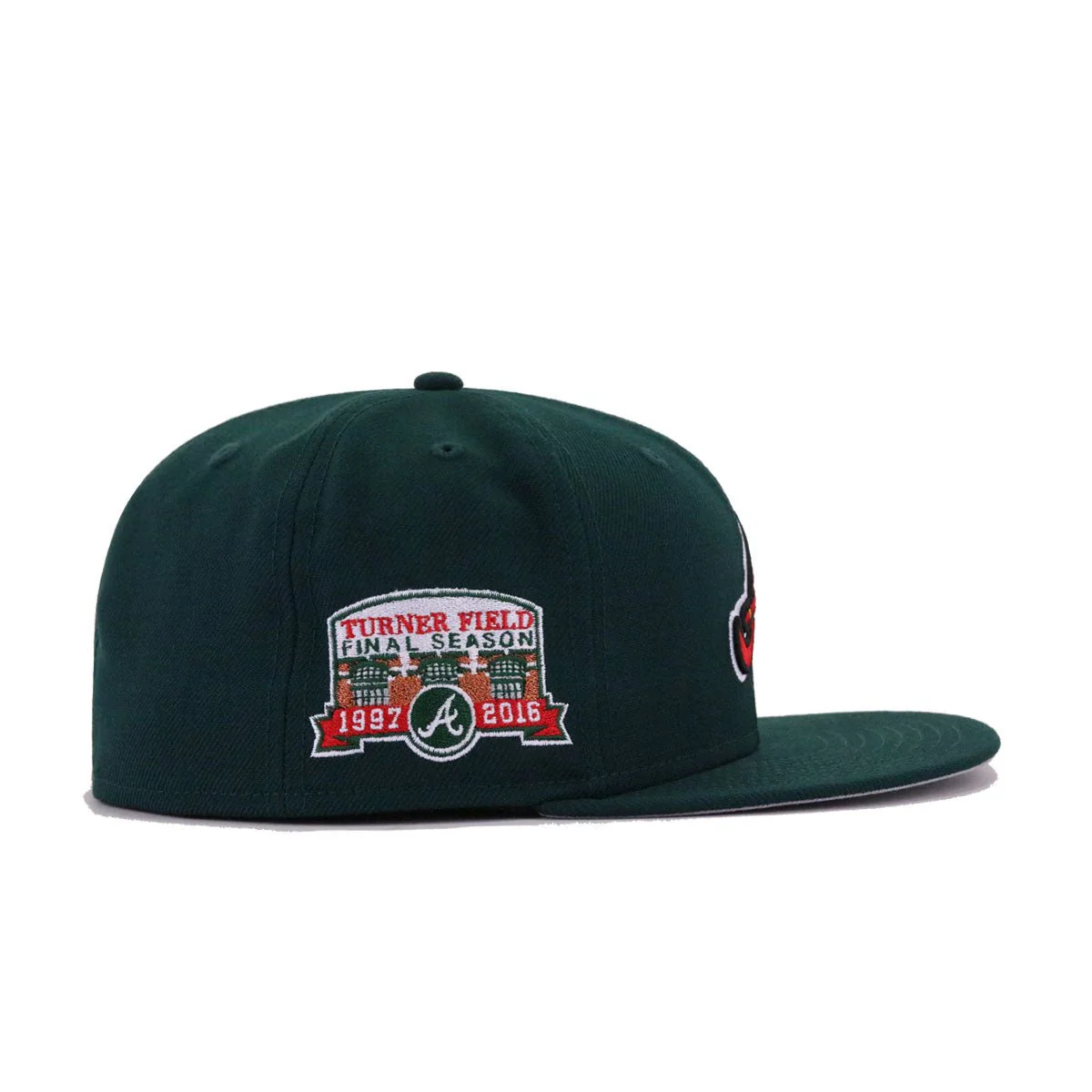 Atlanta Braves Dark Green Turner Field Final Season New Era 59Fifty Fitted - Image 2
