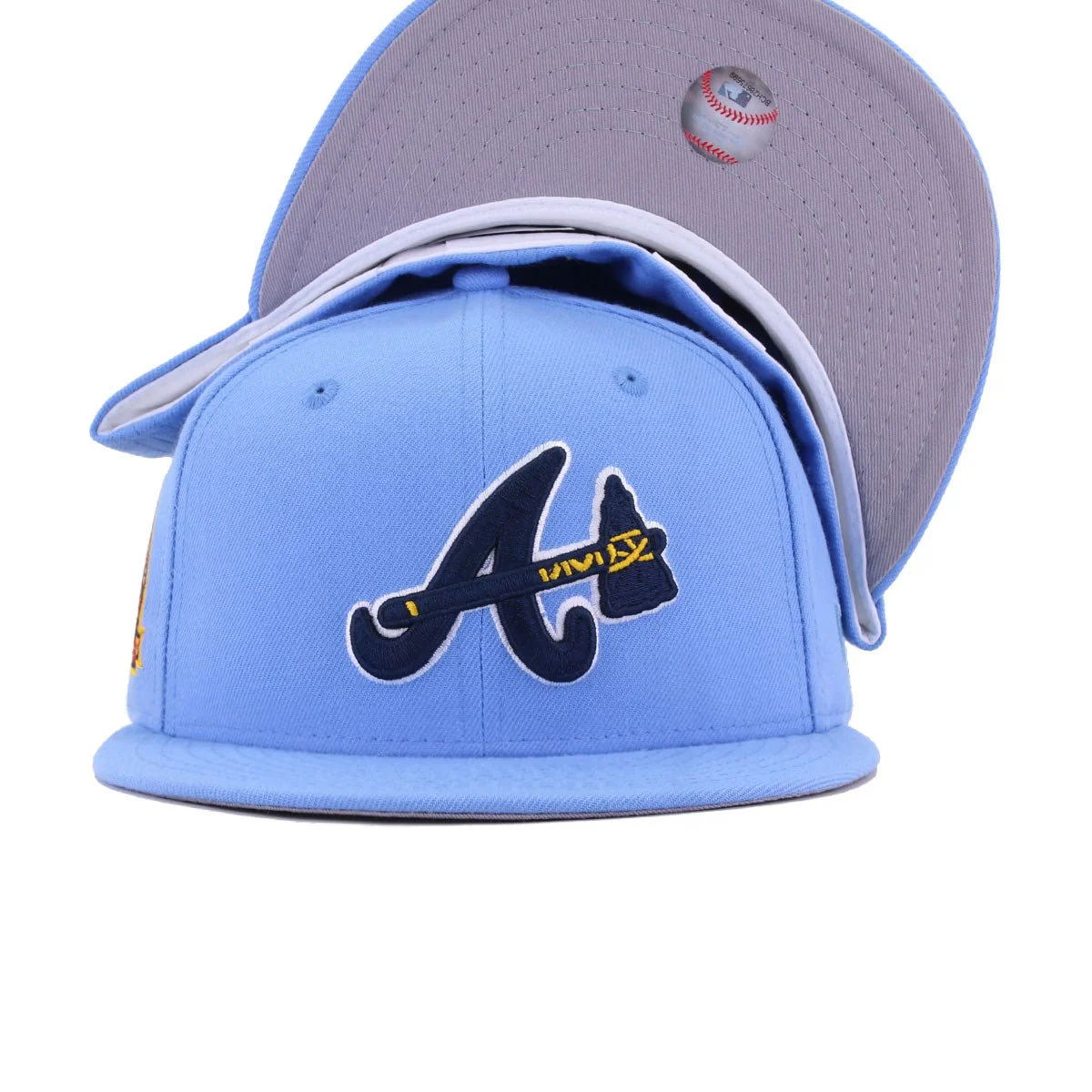 Atlanta Braves Steel Blue 40th Anniversary New Era 59Fifty Fitted - Image 5