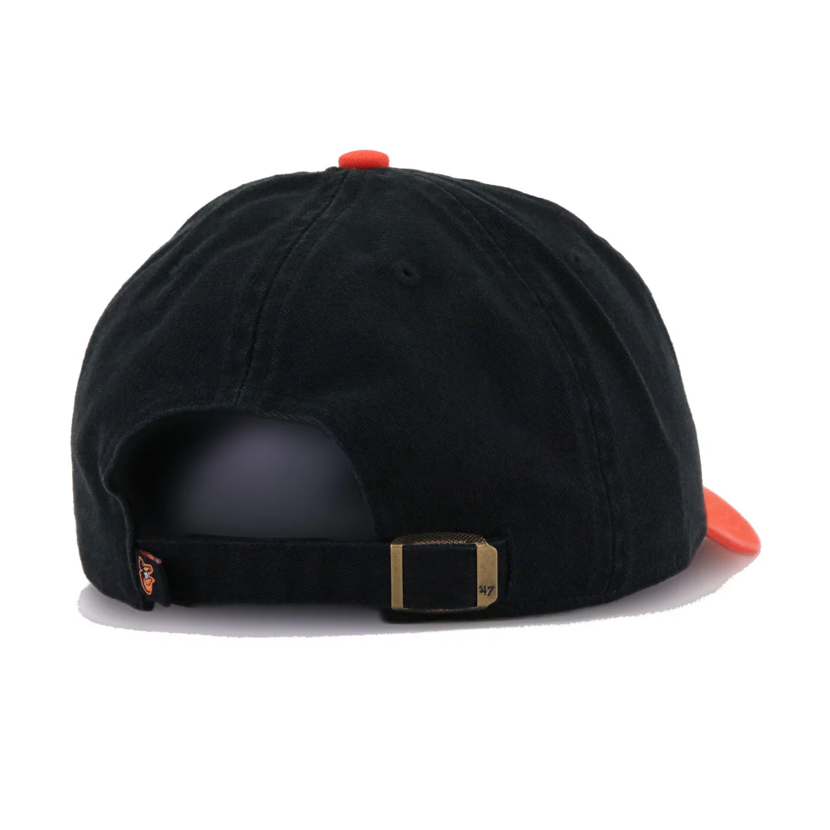 Baltimore Orioles White Black Orange 47 Brand Clean Up Dad Hat - Image 4