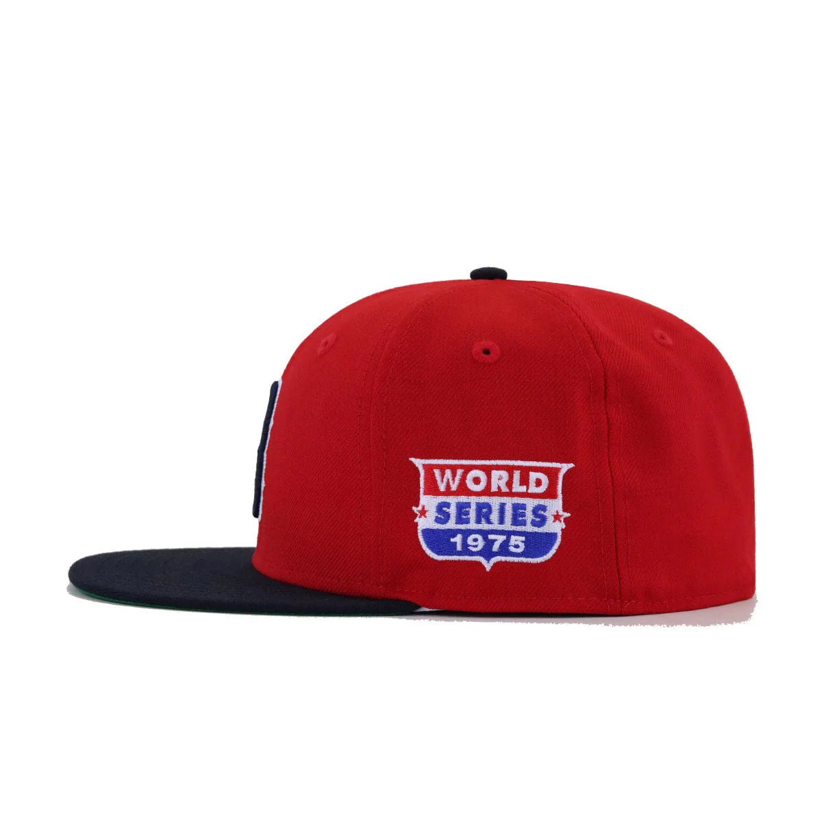 Boston Red Sox Scarlet Navy 1975 World Series Cooperstown Green Bottom New Era 59Fifty Fitted - Image 2