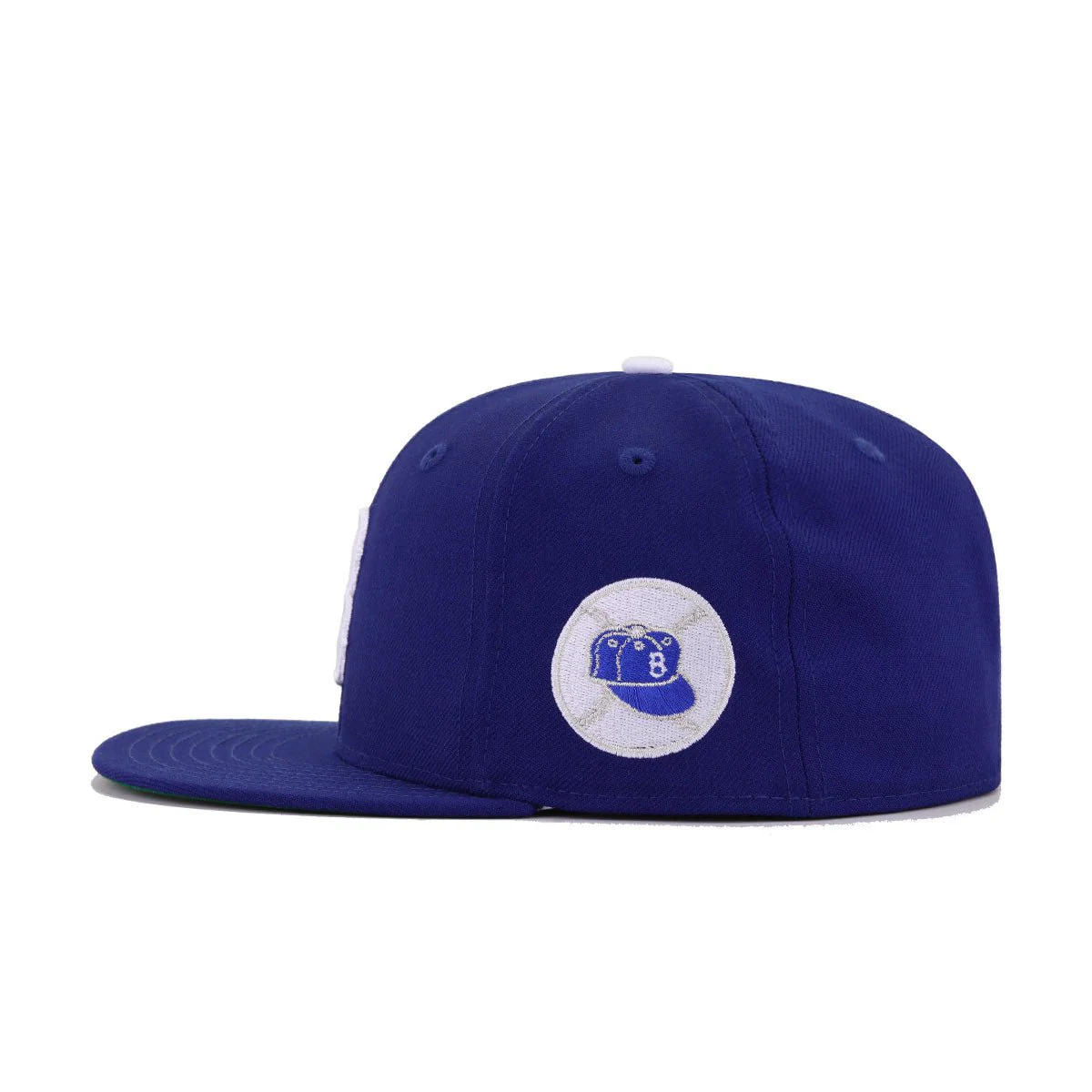 Brooklyn Dodgers Dark Royal Blue 1955 World Series Cooperstown Green Bottom New Era 59Fifty Fitted - Image 2