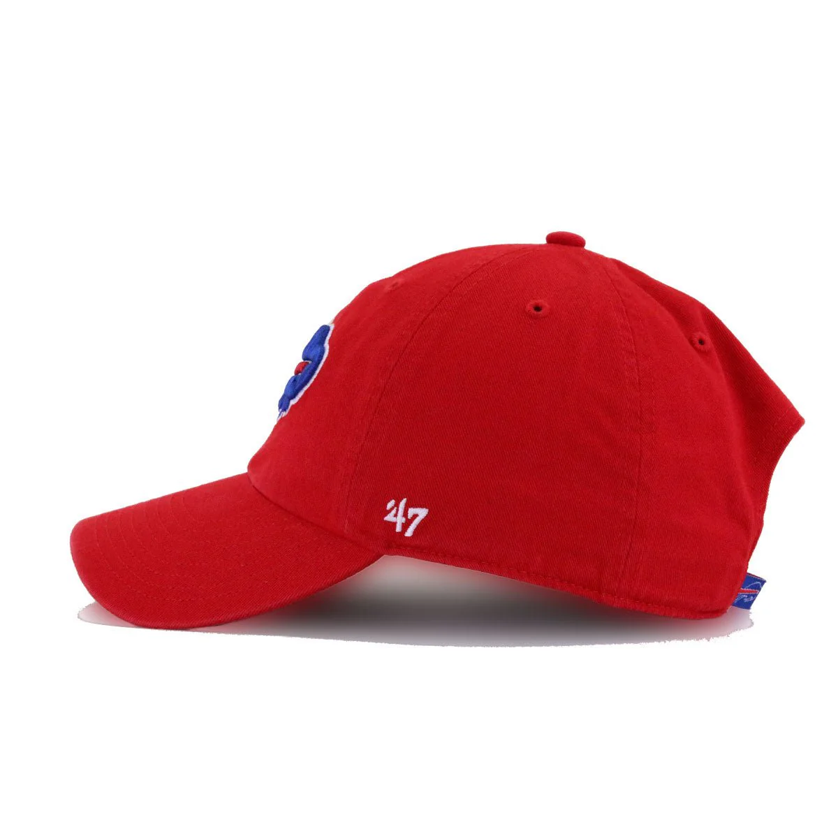 Buffalo Bills Front Door Red 47 Brand Clean Up Dad Hat - Image 2