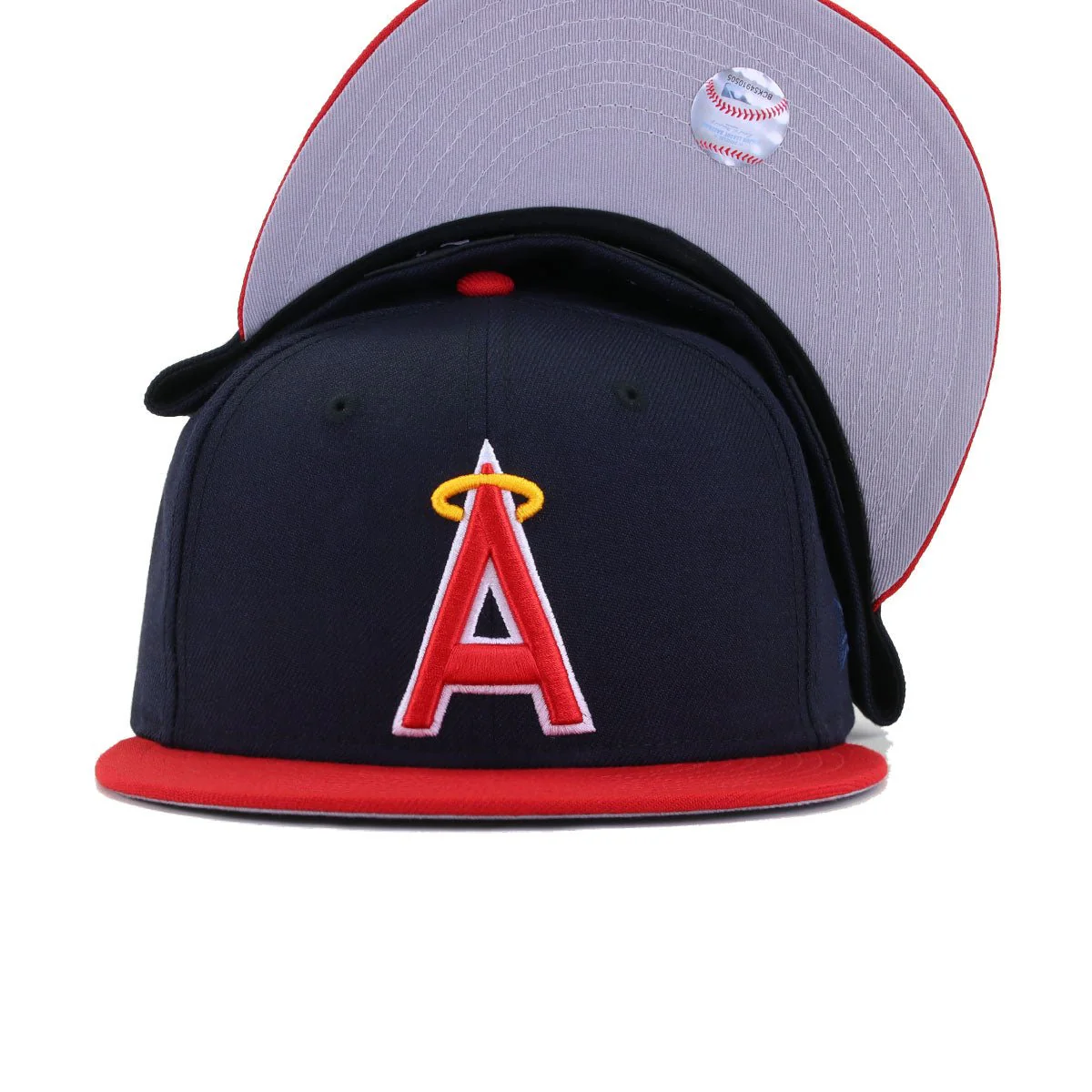 California Angels Navy Scarlet 1972 New Era 59Fifty Fitted - Image 4