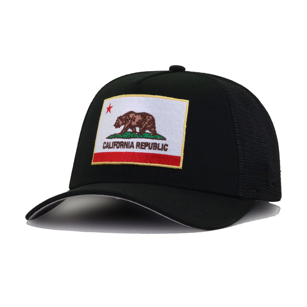 California Republic Black 9Forty A-Frame Soft Foam Trucker Snapback
