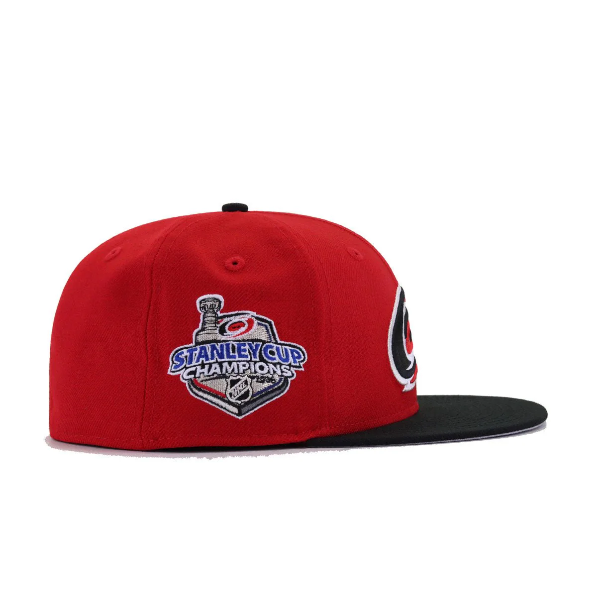 Carolina Hurricanes Scarlet Black 2006 Stanley Cup Champions New Era 59Fifty Fitted - Image 2