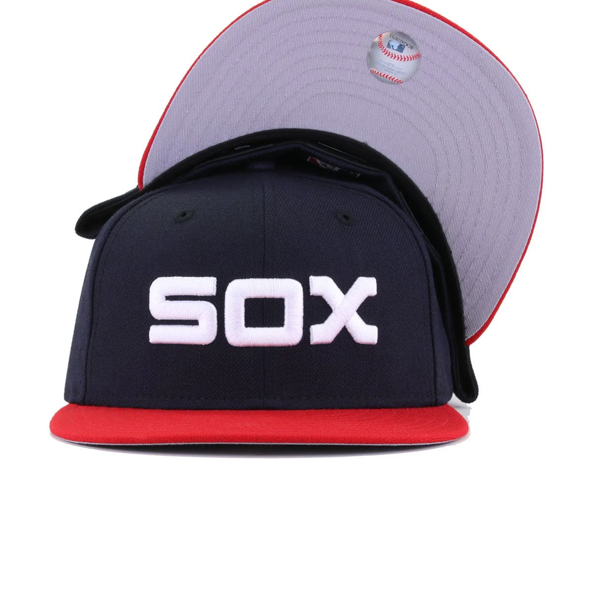 Chicago White Sox Navy Scarlet 1982 New Era 59Fifty Fitted - Image 4