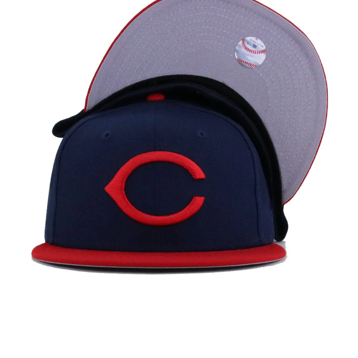 Cincinnati Reds Oceanside Blue Scarlet 1937 New Era 59Fifty Fitted - Image 4