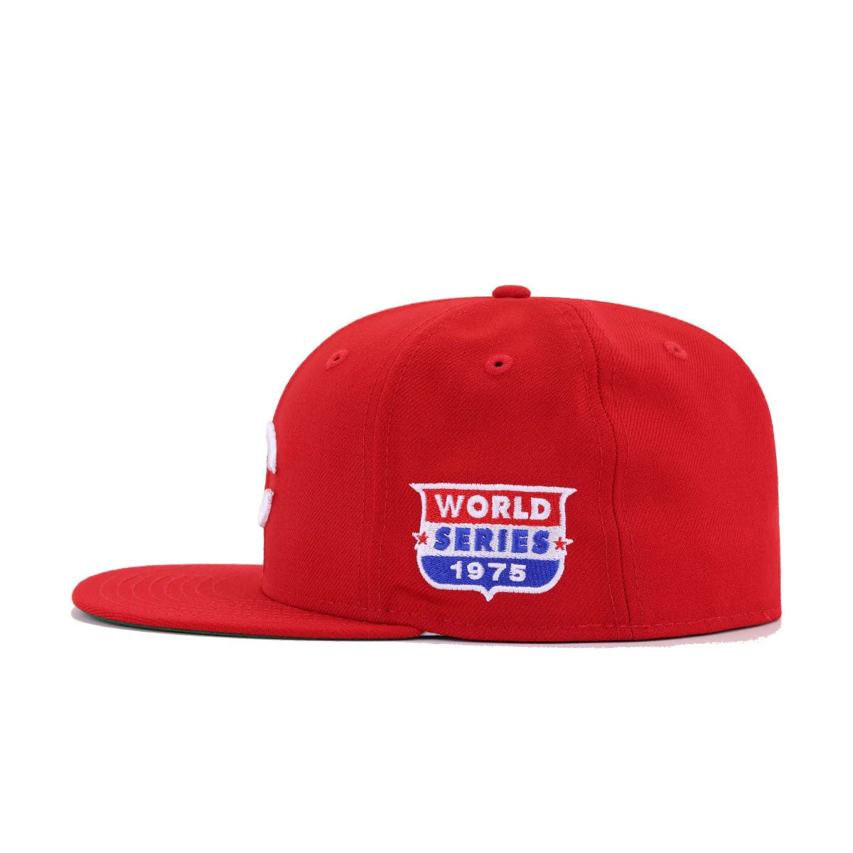 Cincinnati Reds Scarlet 1975 World Series Cooperstown Green Bottom New Era 59Fifty Fitted - Image 2