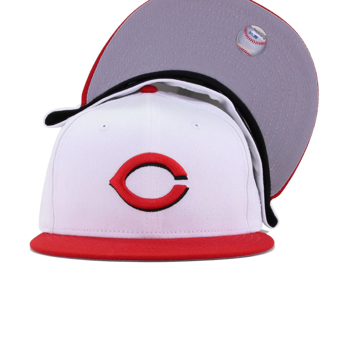 Cincinnati Reds White Scarlet New Era 59Fifty Fitted - Image 5