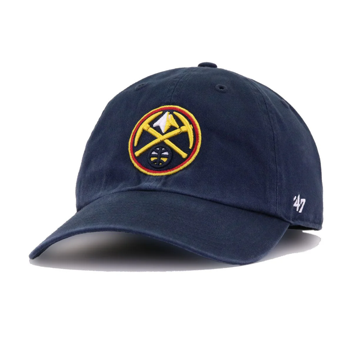 Denver Nuggets Navy 47 Brand Clean Up Dad Hat