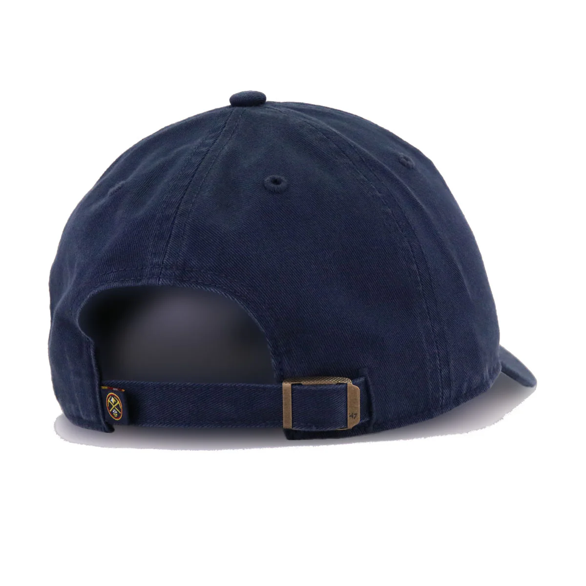 Denver Nuggets Navy 47 Brand Clean Up Dad Hat - Image 4