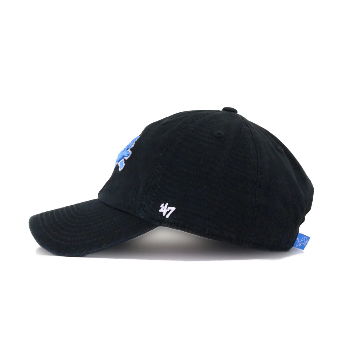 Detroit Lions Black 47 Brand Clean Up Dad Hat - Image 2