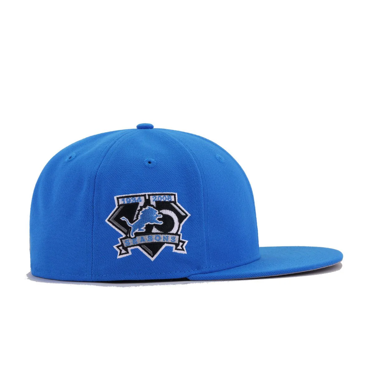 Detroit Lions Rainstorm Blue Flawless 75th Anniversary New Era 59Fifty Fitted - Image 2