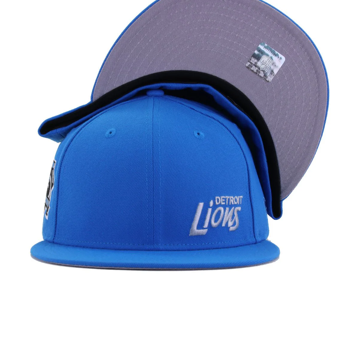 Detroit Lions Rainstorm Blue Flawless 75th Anniversary New Era 59Fifty Fitted - Image 5