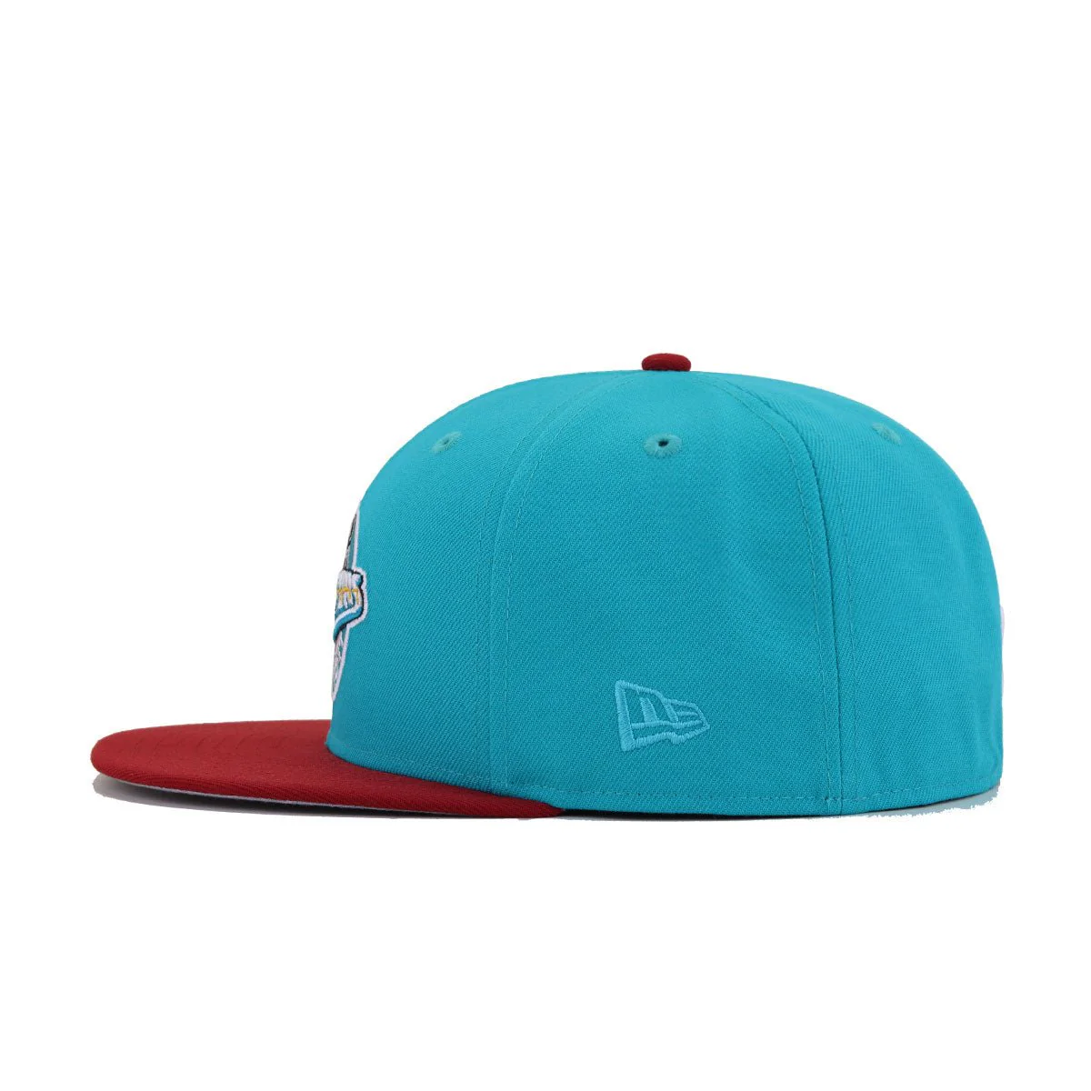 Detroit Pistons Classic Car Teal H Red 1996 New Era 59Fifty Fitted - Image 3