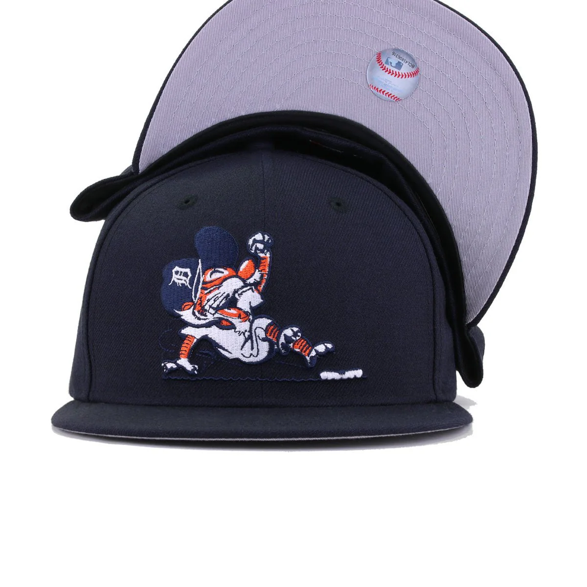 Detroit Tigers Navy SLIPPERY KITTY New Era 59Fifty Fitted - Image 4