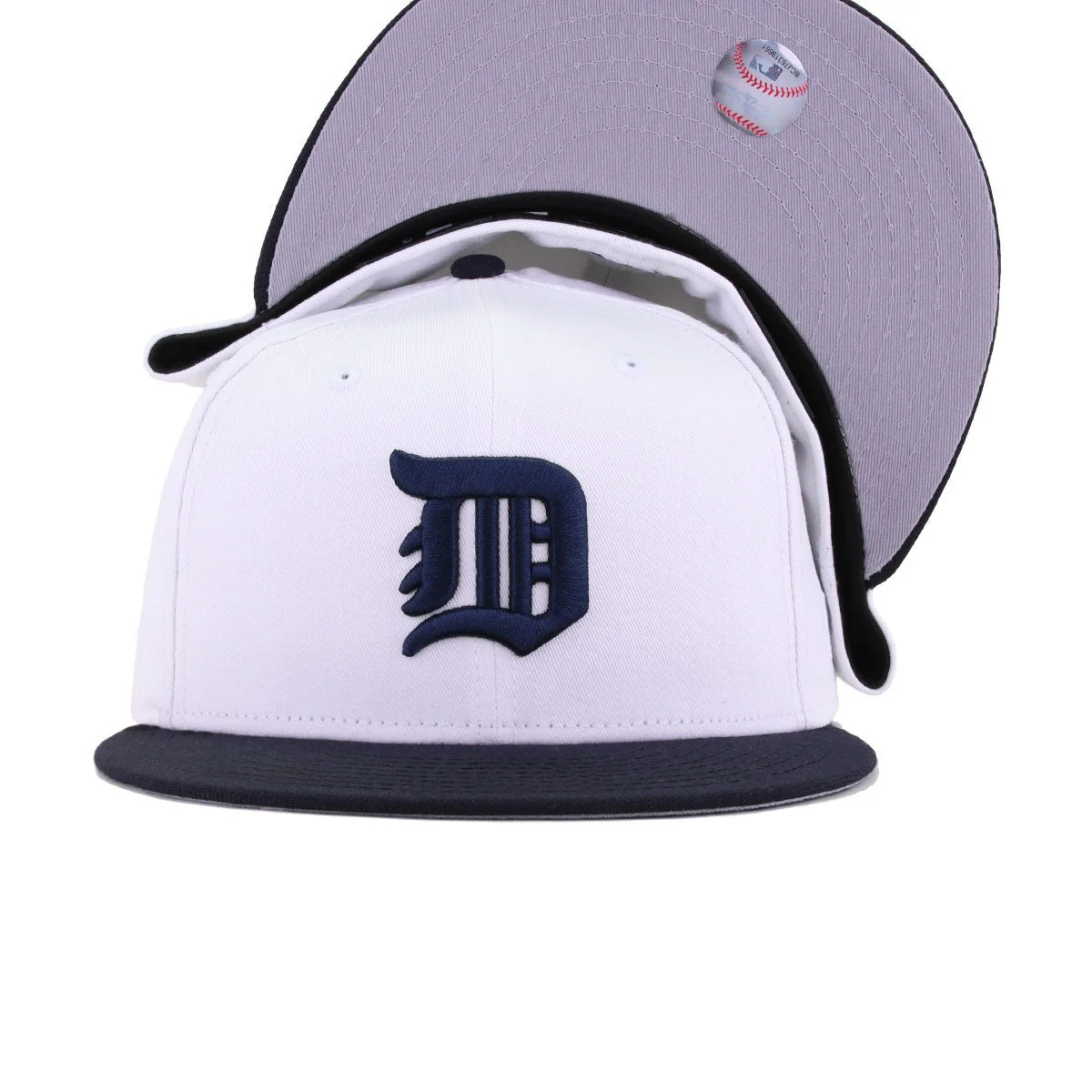 Detroit Tigers White Navy New Era 59Fifty Fitted - Image 5