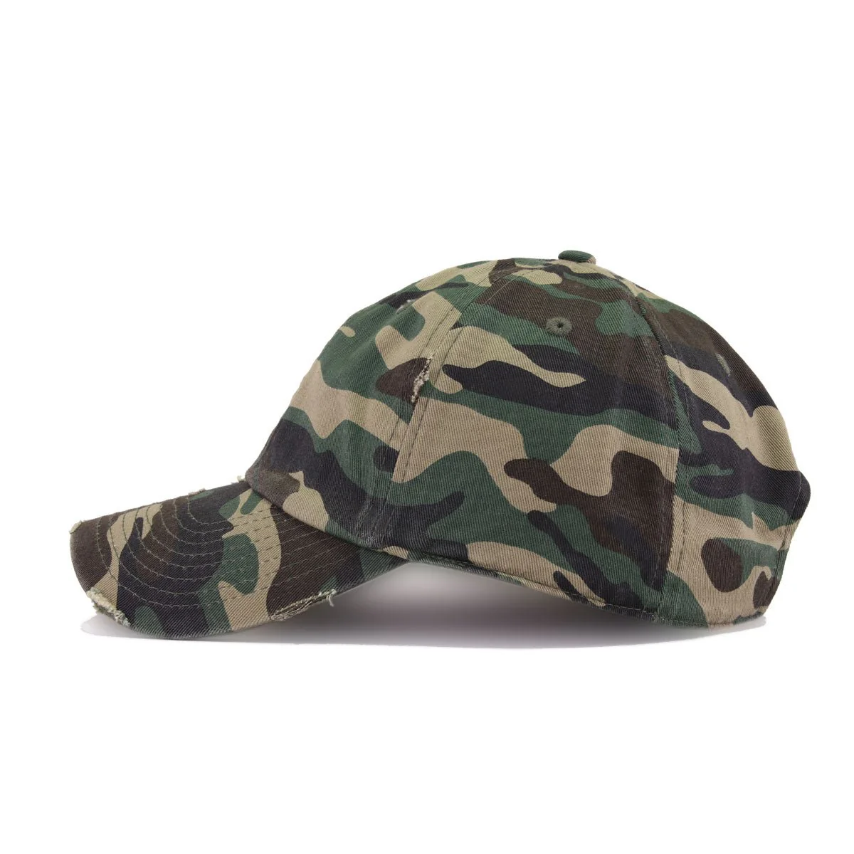 Distressed Camouflage KBEthos Vintage Dad Hat - Image 2