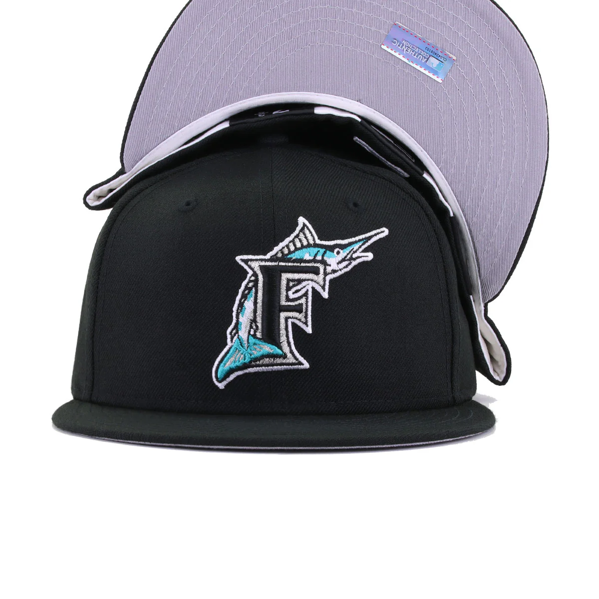 Florida Marlins Black Cooperstown AC New Era 59Fifty Fitted - Image 5