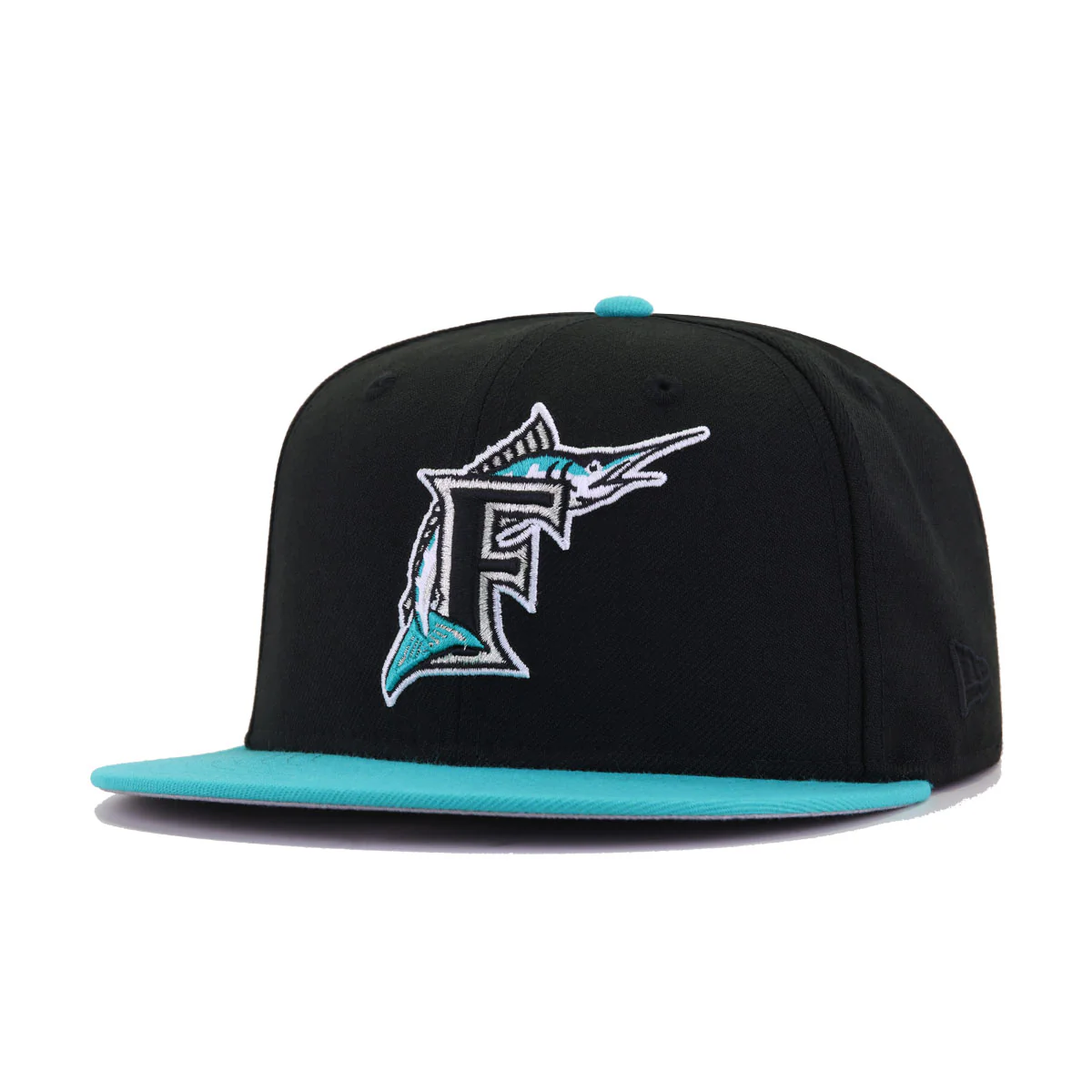 Florida Marlins Black Teal 1997 World Series New Era 59Fifty Fitted