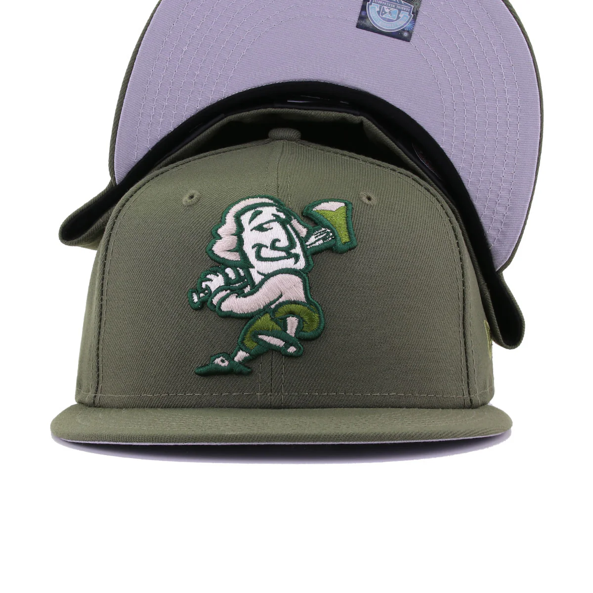 Fredericksburg Nationals New Olive OLD MONEY New Era 59Fifty Fitted - Image 5