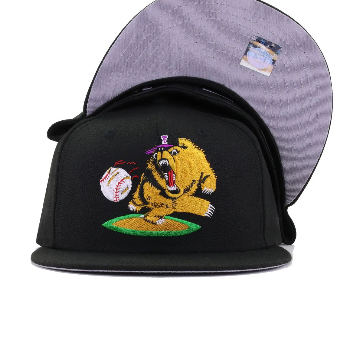 Fresno Grizzlies Black 1998 New Era 59Fifty Fitted - Image 5