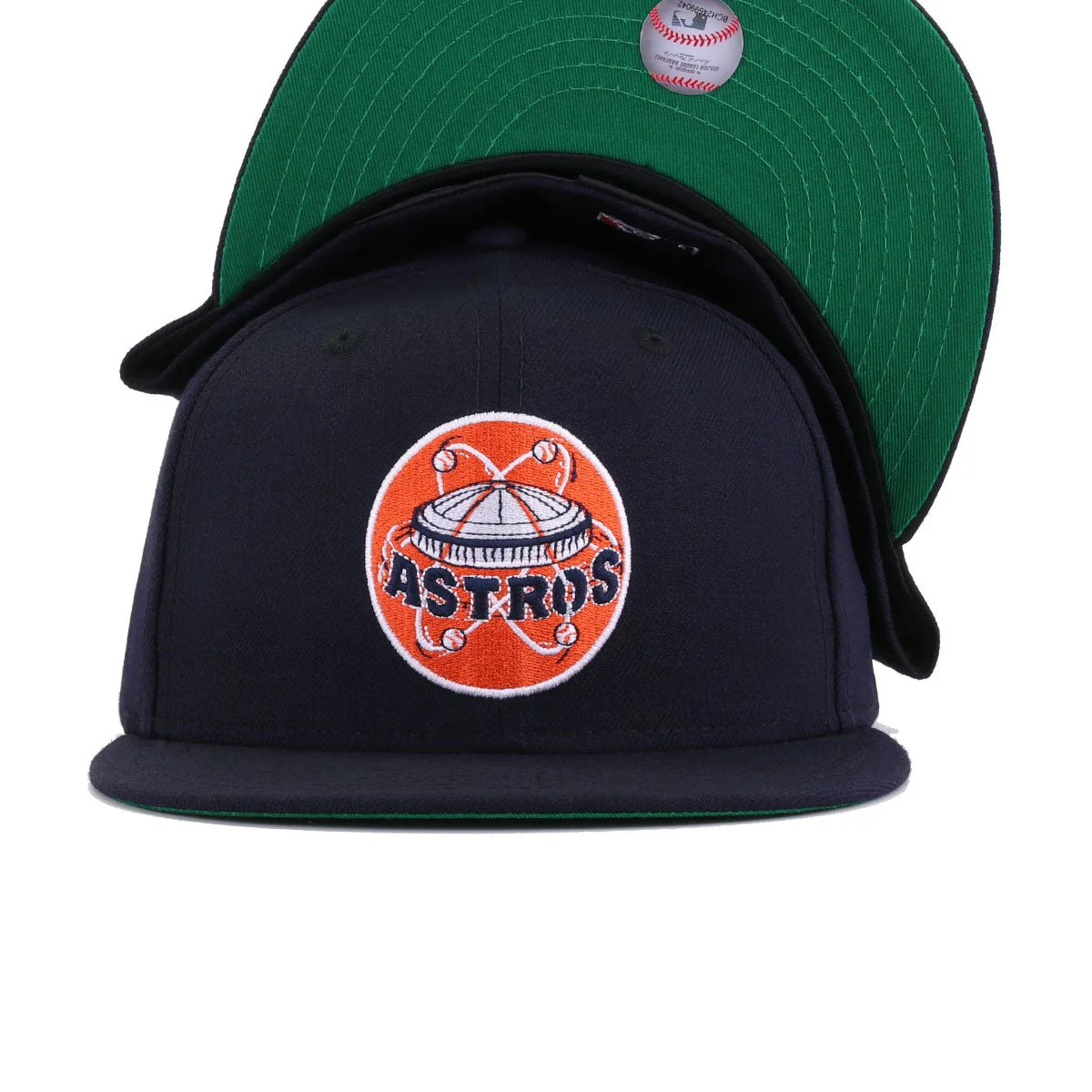 Houston Astros Navy 1965 Astrodome Green Bottom New Era 59Fifty Fitted - Image 2