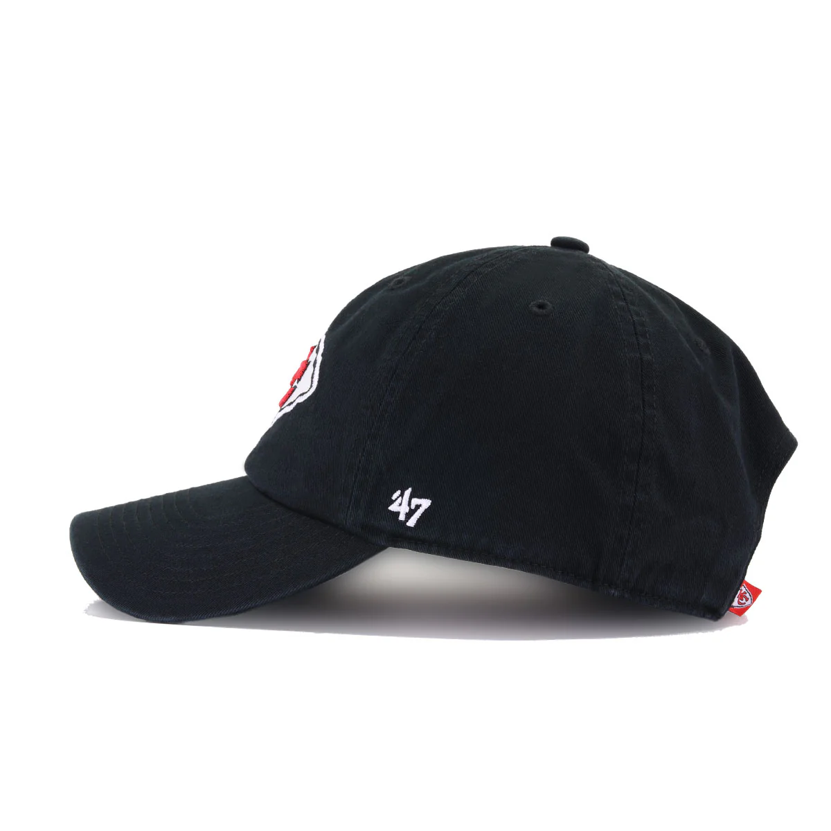Kansas City Chiefs Black 47 Brand Clean Up Dad Hat - Image 2