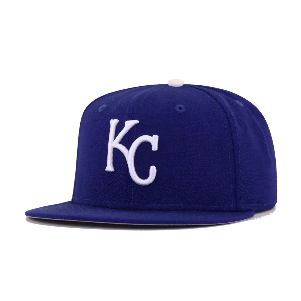 Kansas City Royals Dark Royal Blue Cooperstown AC New Era 59Fifty Fitted