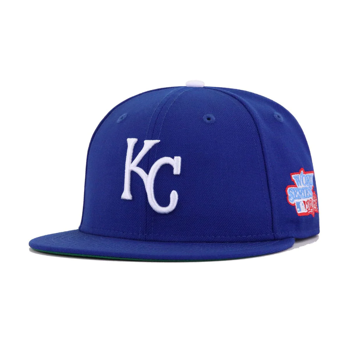 Kansas City Royals Light Royal Blue 1985 World Series Cooperstown Green Bottom New Era 59Fifty Fitted
