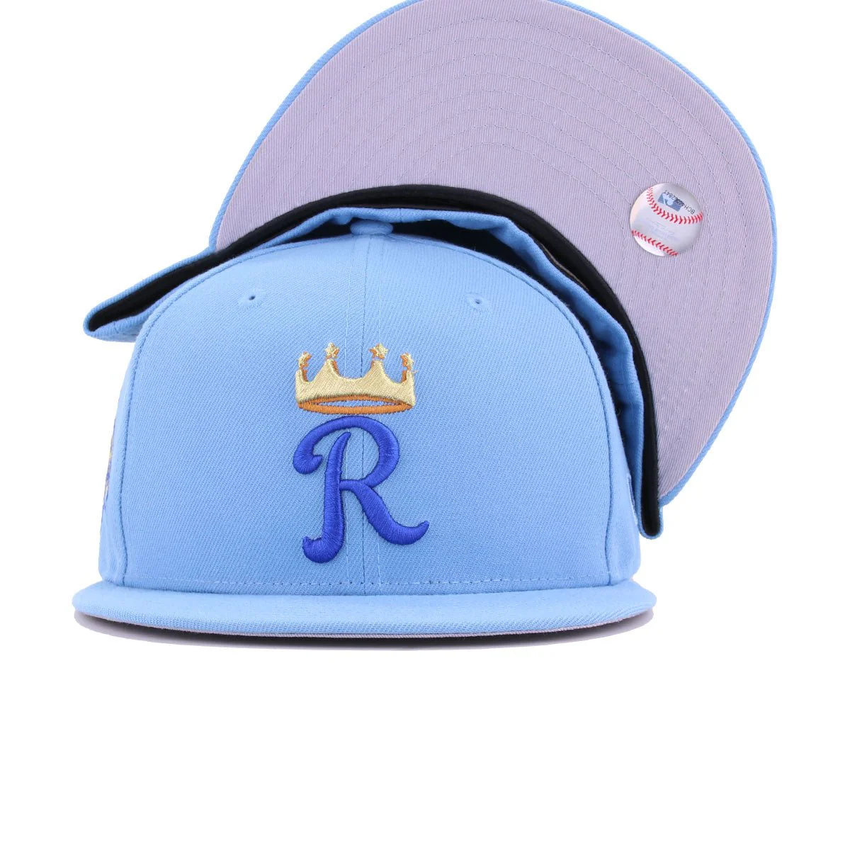 Kansas City Royals Sky Blue Alternate 50th Anniversary New Era 59Fifty Fitted - Image 5