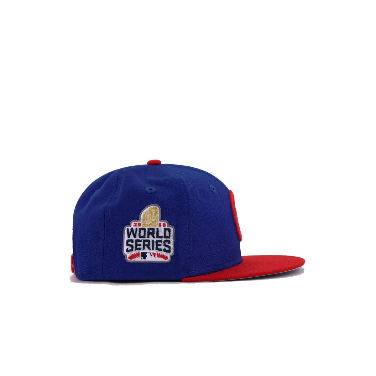 KIDS Chicago Cubs Light Royal Blue Scarlet 2016 World Series New Era K9Fifty Snapback - Image 2