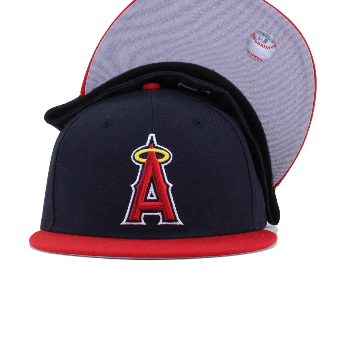 Los Angeles Angels Navy Scarlet 2002 New Era 59Fifty Fitted - Image 4