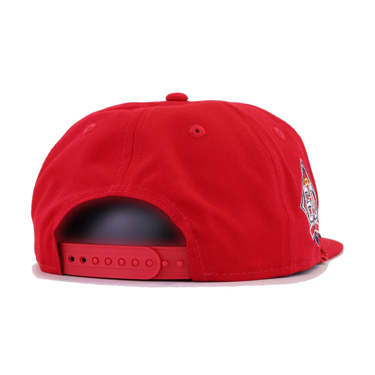 Los Angeles Angels Scarlet 60th Anniversary New Era Golfer Snapback - Image 4