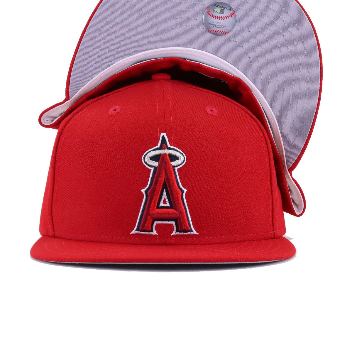 Los Angeles Angels Scarlet Cooperstown AC New Era 59Fifty Fitted - Image 4