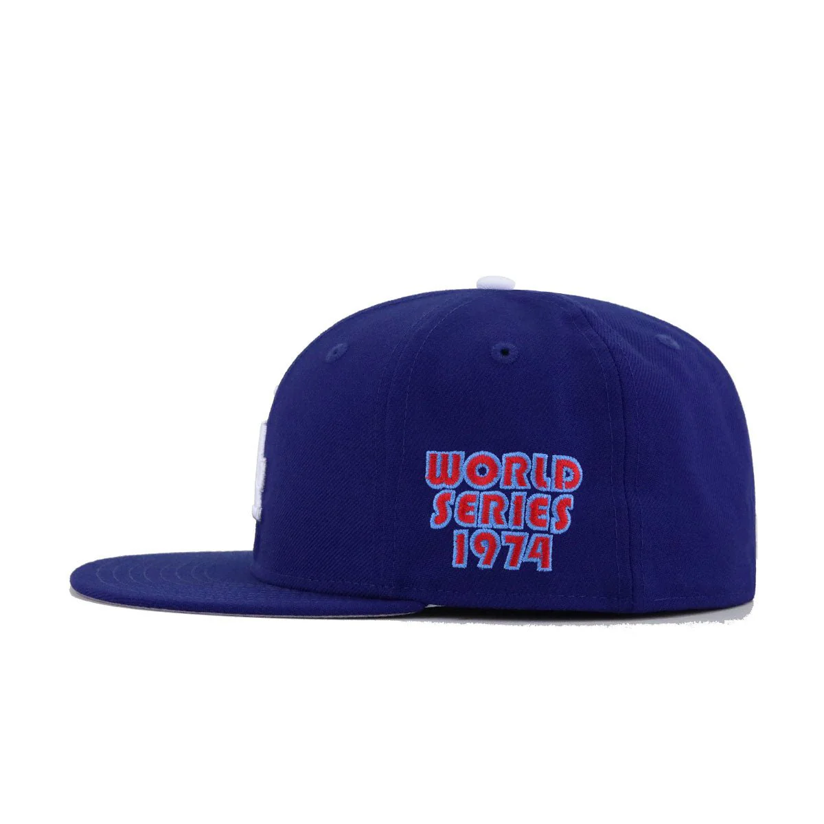 Los Angeles Dodgers Dark Royal Blue 1974 World Series Cooperstown New Era 59Fifty Fitted - Image 2
