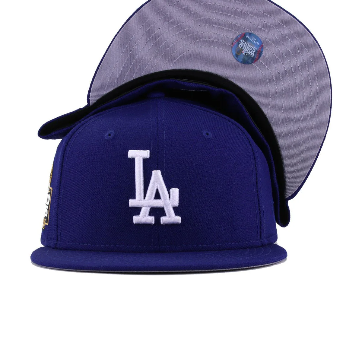 Los Angeles Dodgers Dark Royal Blue 2024 World Series New Era 59Fifty Fitted - Image 4