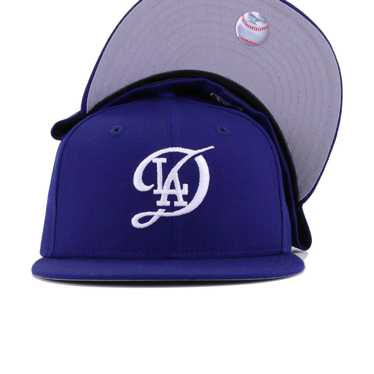 Los Angeles Dodgers Dark Royal Blue City Connect New Era 59Fifty Fitted - Image 4