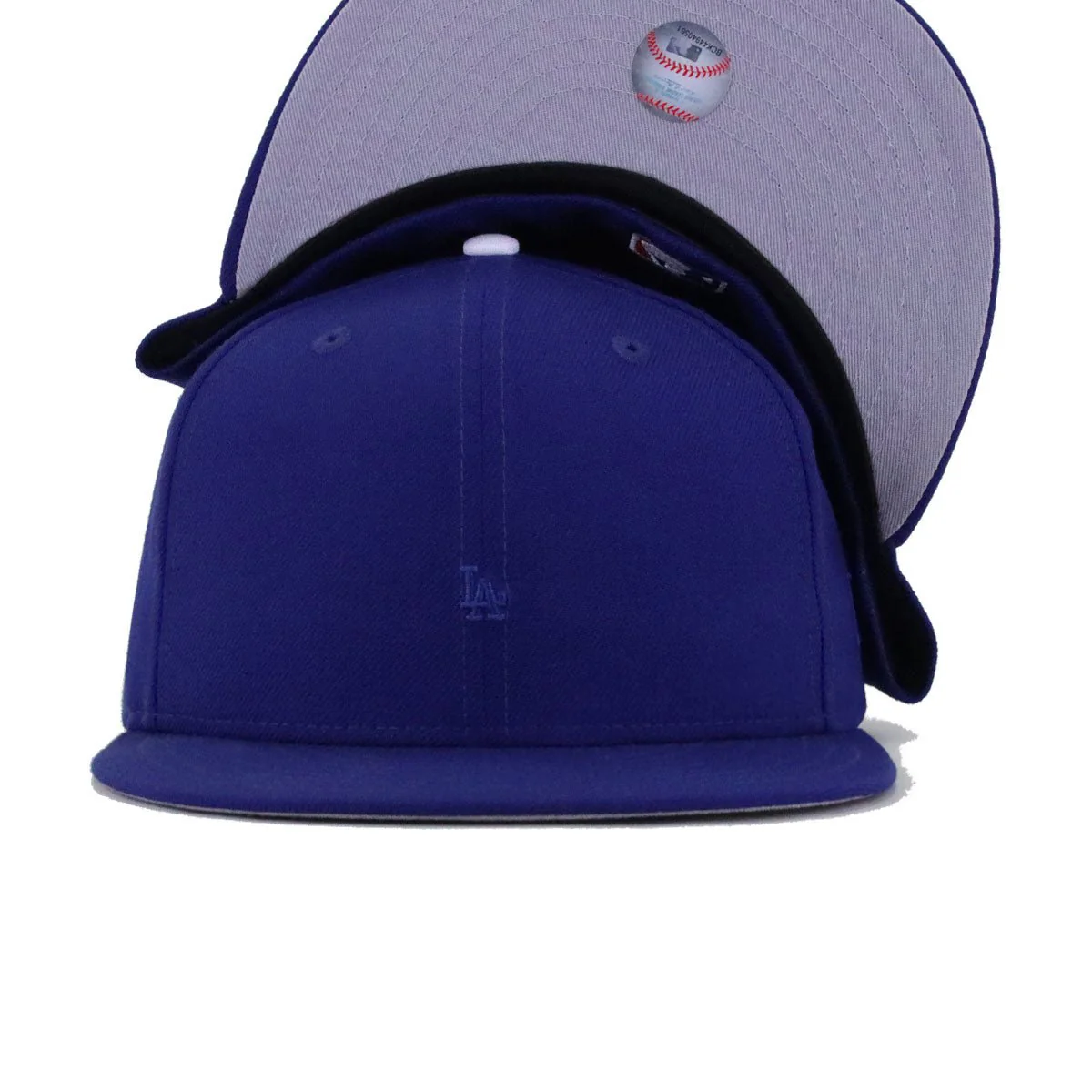 Los Angeles Dodgers Dark Royal Blue SUPER MICRO BLANK New Era 59Fifty Fitted - Image 4