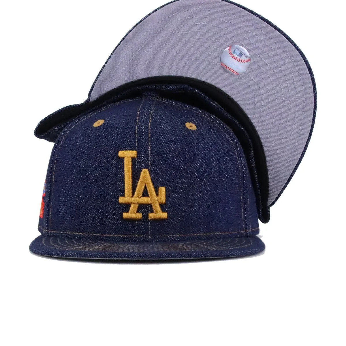 Los Angeles Dodgers Light Navy Denim 1981 World Series New Era 59Fifty Fitted - Image 4