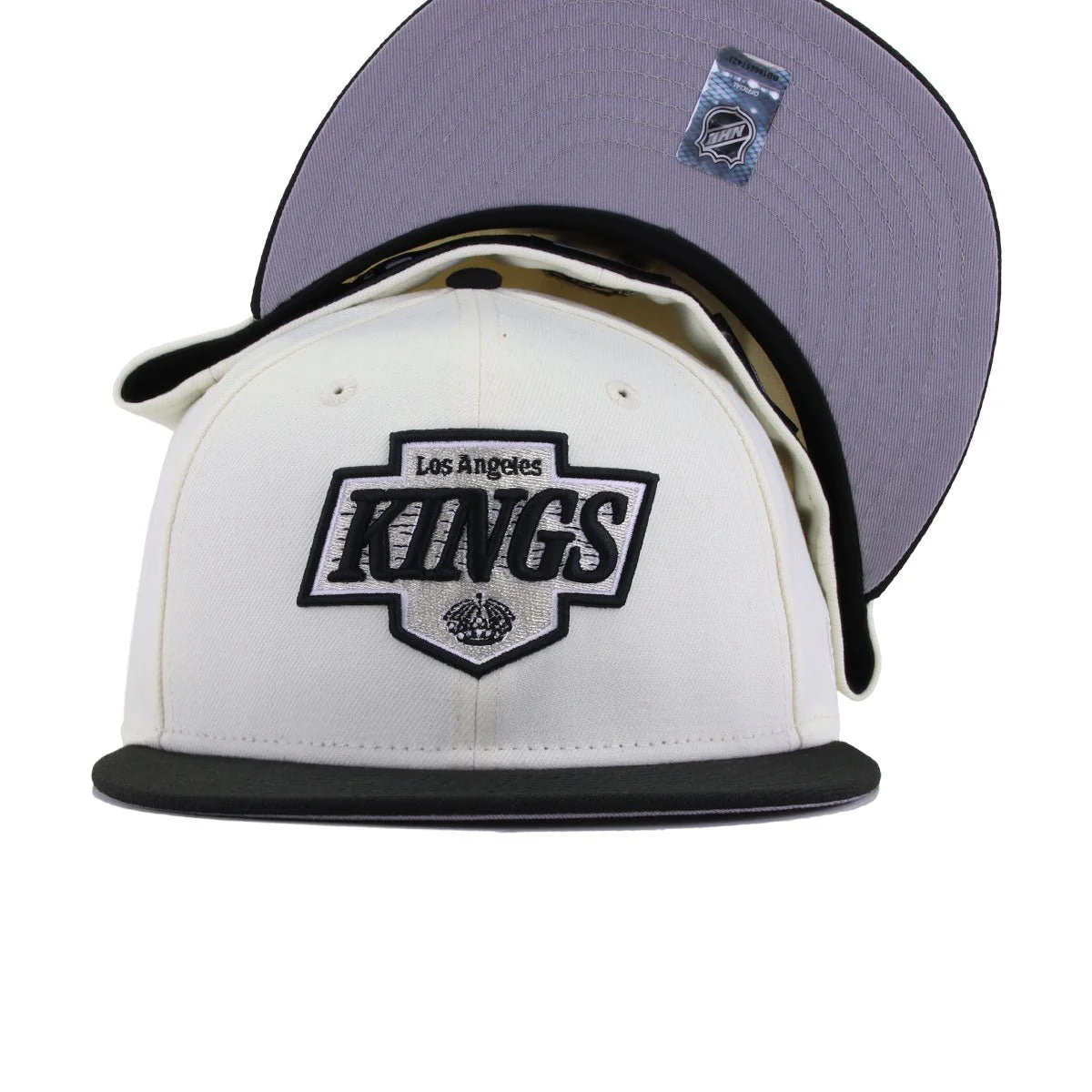 Los Angeles Kings Chrome Black New Era 59Fifty Fitted - Image 4