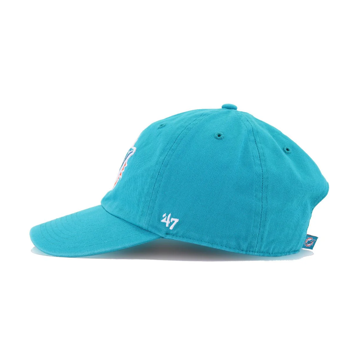 Miami Dolphins Teal 47 Brand Clean Up Dad Hat - Image 2