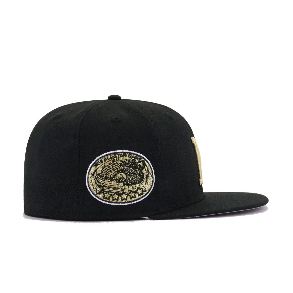 Milwaukee Braves Black Metallic Gold 1955 All Star Game New Era 59Fifty Fitted - Image 2
